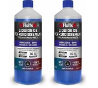 Holts HAFR0007B Liquide de Refroidissement antigel pour Voiture Mercedes et BMW, durée de Vie de 10 Ans, 480,000km Protection jusqu'à -37 °C, Bec verseur Inclus, Bleu, 1 Litre (Lot de 2)