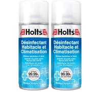 Holts Purificateur d’Air Habitacle et Climatisation - Spray Voiture Neuve - Diffuseur Automatique pour Système d’Aération - Déodorant Voiture - Aérosol 150ml, Aucune. (Lot de 2)