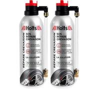 Holts Répare-Crevaison Aérosol 300 ML - Spray Réparateur Pneus pour Moto, Scooter, Citadine | Réparation Express sans Outils ni Démontage | Compatible TPMS - Utilisation Facile - 300ml (Lot de 2)