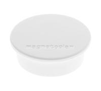 HOLTZ Magnetoplan Magnet Discofix Color, 10 pièces, force d’adhérence env. 2,2 kg, blanc Quantité:10