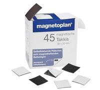magnetoplan Bande magnétique 15503 – rectangulaire 20 x 30 x 0,75 mm noir 45 pièces