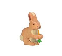 Holtztiger - figurine holtztiger lapin avec carotte