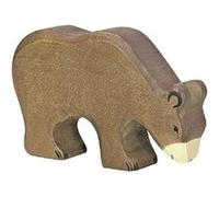 Holztiger Figurine Ours brun mangeant