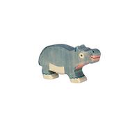 Figurine en bois Bébé Hippopotame Holztiger® 11cm