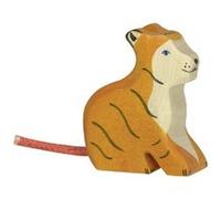 Holtztiger - figurine holtztiger petit tigre assis G