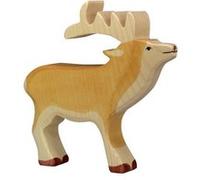 Holztiger Figurine Cerf en bois 15 cm Marron clair Réf. 80088