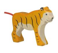 Holztiger Figurine en bois Tigre – Animaux de la jungle – 14 cm