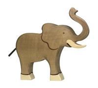 Holtztiger HT80148 Elephant, Trunk Raised, Assorted Colours