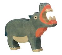 Holtztiger HT80160 Hippopotamus, Assorted Colours