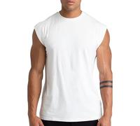 Holure Pack de 1, 3 ou 5 Débardeurs de Gym en Coton pour Hommes - Débardeurs sans Manches de Training, t-Shirts athlétiques, débardeurs Musculaires pour entraînement et Bodybuilding.