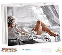 HOLXSW Peinture de par numéros pour adultes Femme nue 021_1 peinture par numérospinceaux et peinture acrylique40,6 x 50,8 cmpeinture par numéros adultesfamille amis