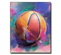 HOLXSW Pintar por Numeros Basket-ball peint DIY Cuadro al óleo con números para Kit de Pintura al óleo Digital para Adultos de Lienzo decoración para el hogar 40x50cm Sin marco