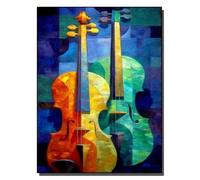HOLXSW Pintar por Numeros Concerto pour deux violons DIY Cuadro al óleo con números para Kit de Pintura al óleo Digital para Adultos de Lienzo decoración para el hogar 40x50cm Sin marco