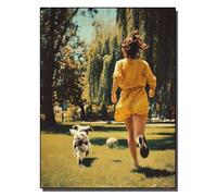 HOLXSW Pintar por Numeros DIY Cuadro al óleo con números para Kit de Pintura al óleo Digital para Adultos de Lienzo decoración para el hogar Courir au soleil 40x50cm Sin marco