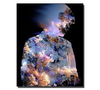 HOLXSW Pintar por Numeros DIY Cuadro al óleo con números para Kit de Pintura al óleo Digital para Adultos de Lienzo decoración para el hogar Royaume des Ombres des Fleurs 40x50cm Sin marco