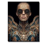 HOLXSW Pintar por Numeros Gardiens des Ailes d'Or DIY Cuadro al óleo con números para Kit de Pintura al óleo Digital para Adultos de Lienzo decoración para el hogar 40x50cm Sin marco