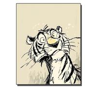 HOLXSW Pintar por Numeros Le Roi Tigre est incroyable DIY Cuadro al óleo con números para Kit de Pintura al óleo Digital para Adultos de Lienzo decoración para el hogar 40x50cm Sin marco