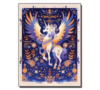 HOLXSW Pintar por Numeros para Adultos Pintura por Números con Pinceles y Pinturas Decoraciones para el Hogar Pégase Paris 40 * 50cm Sin marco