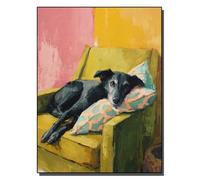 HOLXSW pintar por numeros para adultos temps paisible Kits de regalo de pintura al óleo digital de bricolaje arte de lienzo decoración del hogar -16 * 20 pulgadas Sin marco