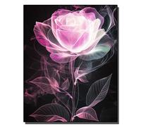 HOLXSW Pintura de bricolaje por números arte Kits Rose rose - 1 pintados a mano Dibujo lienzo Imágenes por números Decoración para el hogar Regalo 40x50cm Sin marco