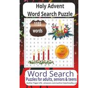 Holy Advent Word Search Puzzle Book: Word Searches with Easy to Read Print about Holy Advent, Christmas Countdown, Advent Calendar more 6x9 inches, ... for vacations, Holidays and Relaxing Times..