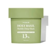 Holy Basil Bubble Deep Mask, P Calm Masque Moussant au Basilic Sacré, Sans Colorants Artificiels, Note 4,9/5 en Corée - Made in Korea