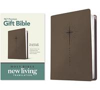 Holy Bible: Bible Nlt Red Letter, Leatherlike, Star Cross Taupe