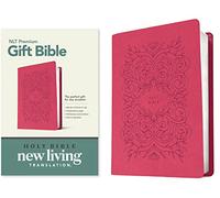 Holy Bible: Bible Nlt Red Letter, Leatherlike, Very Berry Pink Vines