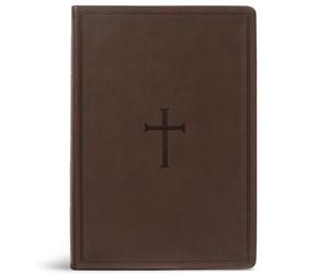 Holy Bible: Christian Standard Bible, Brown, Leathertouch, Super Giant Print Reference Bible, Value Edition