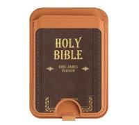 Holy Bible Cover Magnetic Card Wallet Holder Stand for iPhone 16 15 14 13 Pro Max, multicolore