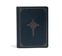 Holy Bible: CSB, Navy, Leathertouch, Ancient Faith Study Bible: Black Letter, Church Fathers, Study Notes and Commentary, Ribbon Marker, Easy-to-read Bible Serif Type