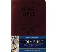 Holy Bible: Douay Rheims Version, Burgundy, Premium Ultrasoft