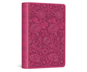 Holy Bible: English Standard Version, Berry, Trutone, Floral Design, Vest Pocket New Testament With Psalms and Proverbs