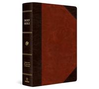 Holy Bible: English Standard Version, Brown/cordovan, Trutone, Portfolio Design, Super Giant Print