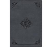 Holy Bible: English Standard Version, Slate Blue, Trutone, Ornament Design, Wide Margin