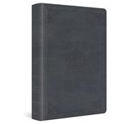 Holy Bible: English Standard Version, Slate Blue, Trutone, Ornament Design, Wide Margin
