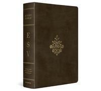 Holy Bible: English Standard Version, Trutone, Olive Branch Design, Large Print Study Bible With Ribbon Marker