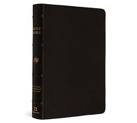 Holy Bible: Esv Large Print Compact Bible Buffalo Leather, Deep Brown