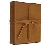 Holy Bible: Esv Single Column Journaling Bible Brown, Flap With Strap