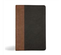 Holy Bible: King James Version, Black/Brown, Leathertouch, Personal Size, Giant Print