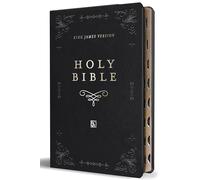Holy Bible: King James Version, Black, Premium Imitation Leather, With Ribbon Marker, Giant Print Large Format, Red Letter, and Thumb Index