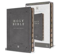 Holy Bible: King James Version, Gray, Premium Imitation Leather, With Ribbon Marker, Giant Print Large, Red Letter