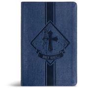 Holy Bible: KJV Kids Bible, Thinline Edition, Navy Leathertouch
