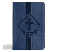 Holy Bible: KJV Kids Bible, Thinline Edition, Navy Leathertouch