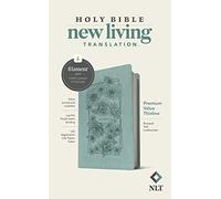 Holy Bible: New Living Translation, Bouquet Teal, Leatherlike, Premium Value Thinline Bible, Filament Enabled Edition