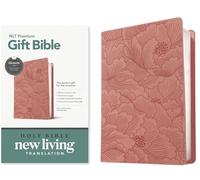 Holy Bible: New Living Translation, Dusty Pink Petals, Leatherlike, Premium Gift, Filament Enabled, Red Letter With Ribbon Marker