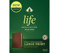 Holy Bible: New Living Translation, Life Application Study Bible, Brown/tan, Leatherlike, Red Letter