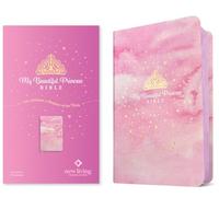 Holy Bible: New Living Translation, My Beautiful Princess, Pink Sparkles Leatherlike, With Ribbon Marker