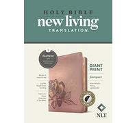 Holy Bible: New Living Translation, Rose Metallic Peony, Leatherlike, Giant Print Bible, Filament Enabled Edition, Red Letter