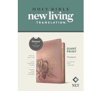 Holy Bible: New Living Translation, Rose Metallic Peony, Leatherlike, Giant Print, Red Letter